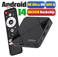 Android14 ATV Box H96MAX RK3518 Android Box Soporte 2,4G/5G WiFi6 BT5.4 4K 60fps Set-top Box Asistente de voz Reproductor multimedia