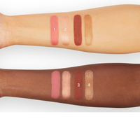 Private Label Palette de fard à joues 2 en 1 imperméable et résistante à la sueur Palette de fard à joues surligneur Contour Palette de fard à joues