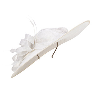 Grand Chapeau de Cérémonie Personnalisé pour Femme, Élégant, à Large Bord, en <span class=keywords><strong>Sinamay</strong></span>, pour le Kentucky Derby et les Tea Party - Product Image 3
