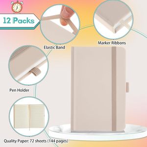 สมุดบันทึกปกแข็งหนัง PU แบบมีเส้นบรรทัด ขนาด A5 สำหรับธุรกิจ  แบบขายส่ง ปรับแต่งได้ พร้อมโลโก้ เหมาะสำหรับเป็นของขวัญ/สมุดวางแผน - Product Image 2