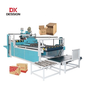 Semi Auto scatola di carta ondulata cartella automatica incollatore pieghevole macchina incollatrice per scatole di cartone - Product Image 6