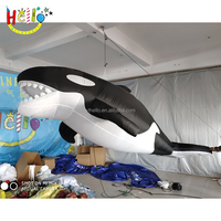 Requin suspendu gonflable d'animal d'océan gonflable de la publicité géante de nouvelle conception