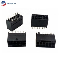 PCIE 5.0 12VHPWR 16Pin 12 + 4Pin PCI-E Soket Konektor Kabel GPU untuk Kartu Grafis Seri 3090Ti RTX 4080/4090