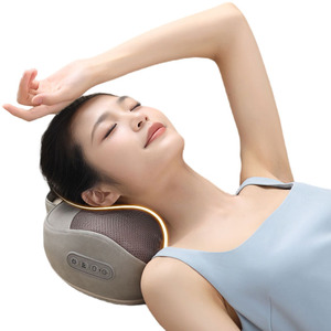 Thiết Kế Mới Eo Cổ Vai Gối Massager Điện Nhào Shiatsu Sưởi Ấm Trở Lại Cổ Massage Cơ Thể Gối - Product Image 1