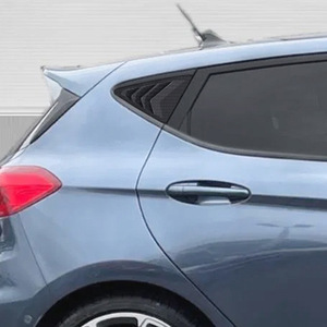 Car Decals Window Stickers Piano Black Carbon Fiber Texture Adhesive ABS Body Stickers for Ford Fiesta MK8 2018+ - Product Image 3