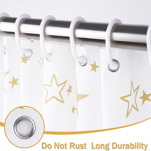 Stella stampata tenda da doccia in poliestere tenda da doccia impermeabile per il <span class=keywords><strong>bagno</strong></span> - Product Image 2