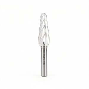 Fresa Rotativa Cónica de Punta Esférica Ttake AB8700, 9.6 mm de Diámetro, 30 mm de Longitud, Corte Z Alu - Product Image 2