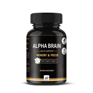 Complément Nootropique Alpha Brain Soutient la Mémoire et la Concentration, Formule de Soutien Cognitif Quotidien avec Vitamine B6 et Extraits de Plantes - Product Image 1