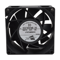 DC-Server-Lüfter 8038 12V Kugellager Kunststoffblätter Axialer Luftstrom OEM/ODM