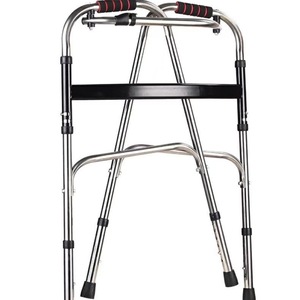 Déambulateur pliant en acier inoxydable, antidérapant, durable, réglable en hauteur, pour personnes âgées et utilisateurs en convalescence - Product Image 3