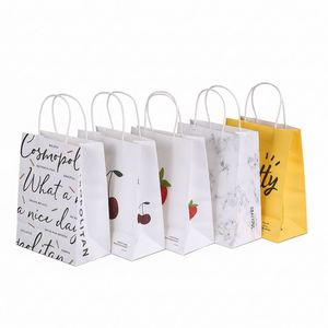 Bolsas de Papel Kraft Reciclables Ecológicas LH con Logotipo Personalizado, Impresión Serigráfica, Cinta Resistente y Reutilizables para un Embalaje Sostenible - Product Image 1