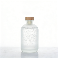 Bouteille en verre ronde vide de 250 ml, 375 ml, 500 ml, pour boissons, liqueur, jus, vin, vodka, avec bouchons, très vendue