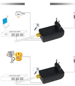 यूरोपीय संघ दीवार प्लग 24 वोल्ट इंजेक्टर 24 v 0.5a एडाप्टर 1a पावर ईथरनेट 2a स्विच 3a 802.3 एसी 2 पोर्ट poe अलगानेवाला एडाप्टर