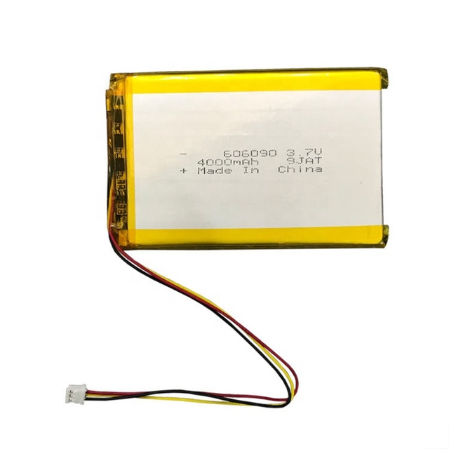 Long Cycle Life Big Capacity Tablet Pc Battery 4000mah 3.7v 606090 Polymer Li-ion Battery With PCB and Wires