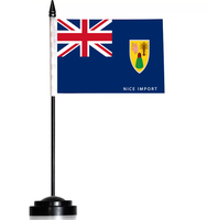 Drapeaux de table Samoa, petits drapeaux de bureau avec mât noir, décoration pour la maison et le bureau, célébrations festives