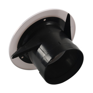 ช่องระบายอากาศแบบวงกลมปรับได้สำหรับคาราวาน RV ท่อพลาสติกพร้อมหน้าแปลนยึด - Product Image 1