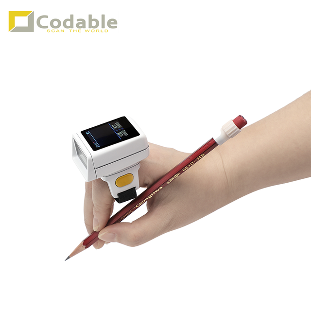 Codable RS7300 BL Mini Laser Ring Wearable Barcode Scanner Wireless for Laptop