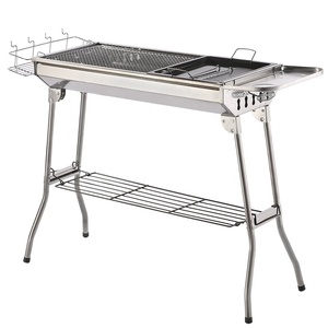 Parrilla giratoria para barbacoa, asador de carbón plegable desmontable de acero inoxidable para exteriores, para jardín y casa, venta de fábrica - Product Image 1