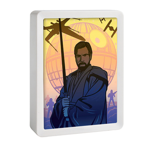 Obiwan <span class=keywords><strong>Kenobi</strong></span>-Lámpara LED de tallado de papel, decoración para mesa y cama, personalizada, artesanal, 3D - Product Image 3