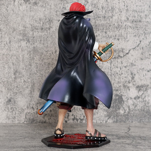 Figura de acción de 24,5 CM GK <span class=keywords><strong>Dragon</strong></span> Tiger, Shanks de pelo rojo, modelo de juguete de PVC, nueva figura de moda, adorno para fanáticos del Anime - Product Image 4