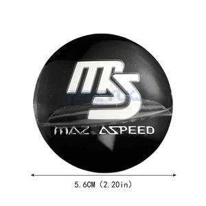 ملصق مركز عجلة السيارة 4 ، 56 ، شعار شعار Emblem MS السرعة لمازدا 2 3 5 6 Axela atrx8 MX3 MX5 - Product Image 5