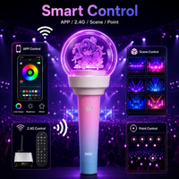 Bâton lumineux rotatif à 360° en acrylique, contrôlé par Bluetooth, pour concerts Kpop, événements, réunions de fans, cadeaux et festivals