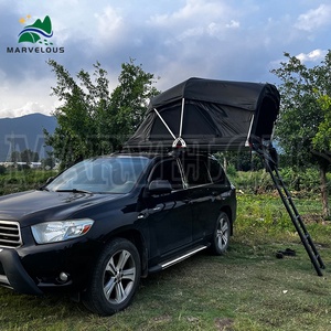 Factory Selling <strong>Folding</strong> Car Tents Aluminum Structure Telescopic <strong>Ladder</strong> Soft Shell Roof Top Tents for 2 Person - Product Image 1