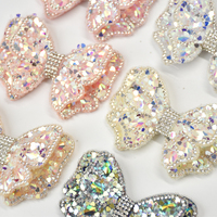 Breloques à paillettes en forme de nœud pour chaussures, clips décoratifs en strass et cristal pour enfants, filles, femmes, chaussures habillées, chaussures de princesse, ballerines et bottes