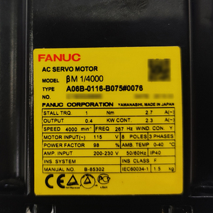 A06B-0116-B075 # 0076 FANUC Motor Servo AC Original Probado - Product Image 2