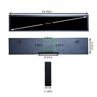 Écran LCD en barre, carte pilote Android 11, lecture automatique USB, écran publicitaire LCD H/D en barre, moniteur ultra large 12,3 pouces 24 pouces