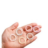 Cierre de bobina de encuadernación de hojas sueltas de color transparente Anillo perforado de plástico Carpeta de archivos extraíble con hebilla de anillo