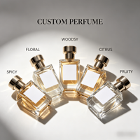 Eau de Parfum Liquide Personnalisée Longue Durée aux Combinaisons de Parfums Fruités et Boisés, Emballage Cadeau Clé en Main pour Marque Privée Mature