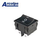 Série RL3 DPDT P5 Interrupteurs à bascule multi-positions noirs IP65 Rated Smart Quick Connect 16A 250V pour machines industrielles