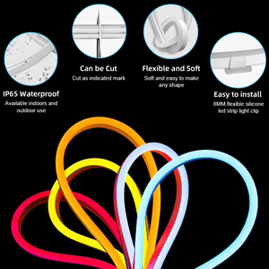 Prix de gros IP65 24V Smart RGB <span class=keywords><strong>Neon</strong></span> Lights Décoration Éclairage avec télécommande vocale Flexible Rainbow <span class=keywords><strong>Neon</strong></span> Lamp - Product Image 5