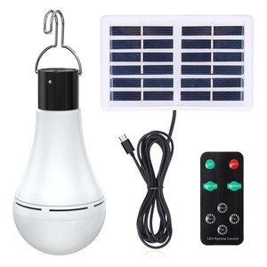 Portable Solar <b>Bulb</b> LED Rechargeable Waterproof Light Camping Tent Emergency Light Rechargeable Outdoor Light - Product Image 5