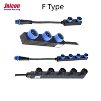 Jnicon M15 F Y Módulo 10A Conectores Solares 1 Macho a 2 Hembra y 1 Hembra a 2 Macho IP68 Conector de Panel Solar Impermeable