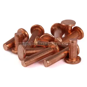 Cuivre solide à tête plate <span class=keywords><strong>rivet</strong></span> - Product Image 1