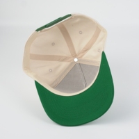 Op maat gemaakte logo 5-panel A-frame baseball caps - 100% katoen handborduurwerk flanel/poplin stof unisex volwassenen