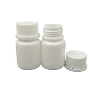 20cc 20g 20ml HDPE flacons de pilules en plastique vides blancs avec couvercle de verrouillage inviolable pour vitamines et comprimés