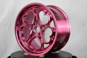 Pengzhen Sweet <span class=keywords><strong>Heart</strong></span> Polished Iceberry pink 18'' 19'' 5x112 Velg Mobil After Market untuk BMW Toyota Honda - Product Image 4