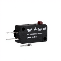 Micro-interrupteur 5A SPDT à tête champignon avec joint d'étanchéité, pour machine à farine, interrupteur de voyage, appareil électroménager, borne en cuivre, IP67, durable