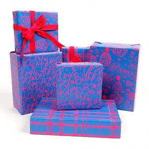 Factory Wholesale 80g <b>Christmas</b> Custom <b>Luxury</b> Gift Wrap <b>Paper</b> 43*300cm <b>Wrapping</b> <b>Paper</b> for Packaging - Product Image 5