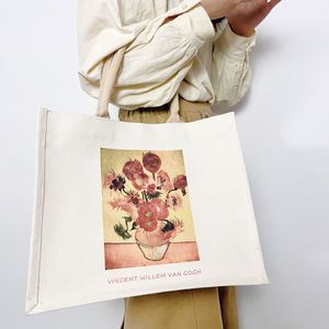 Bolso de mano de lona para playa, pintura de personalidad, bolsos y bolsos generales para el hogar para mujer, bolsos de compras reutilizables - Product Image 6