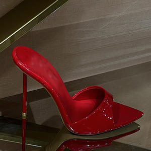 2026 Summer Sexy Slip-On Anti-Slip Ultra High Stiletto Heel Open Toe Pointed Toe <b>Women's</b> <b>Sandals</b> - Product Image 5