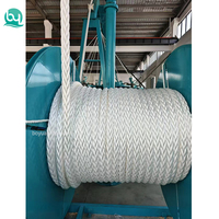Cordes de filament mono en polypropylène à huit brins Corde d'amarrage tressée Danline à 12 brins 30mm 65mm X 220 Mtr pour l'industrie de la pêche