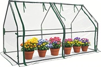 Serre de jardin économique en acier métallique moderne et écologique avec couverture en PVC pour la culture hydroponique à domicile, facilement assemblable