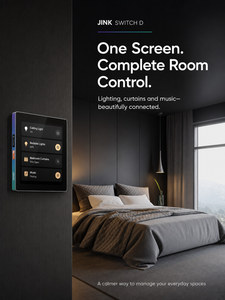 แผงควบคุมอัจฉริยะติดผนัง JINK Switch D Matter Thread สำหรับไฟ ผ้าม่าน ดนตรี และ Apple Home - Product Image 3