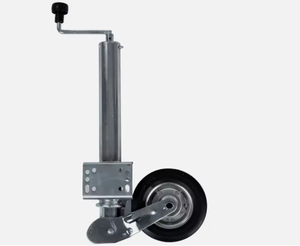 Nuevo NBjingyi <span class=keywords><strong>Rueda</strong></span> de Apoyo de Estilo Europeo de <span class=keywords><strong>60mm</strong></span> con Soporte en B, Llanta de Goma y Metal de 200x60mm, Piezas para Remolque, Reequipamiento/Actualización, Capacidad de 272kg - Product Image 2