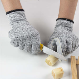 Couro Proteção Pessoal Splicing HPPE Corte Luvas Resistentes - Product Image 4