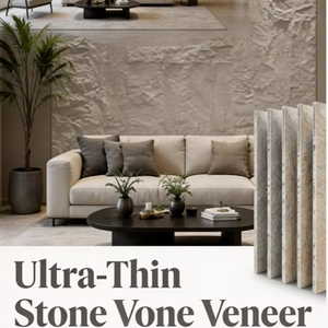 Panel de Revestimiento de Pared de Imitación de Piedra Artificial de PU 3D Ultrafino <span class=keywords><strong>para</strong></span> Decoración del Hogar, Revestimiento Interior y Exterior - Product Image 1